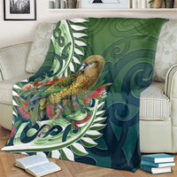 New Zealand Kea Bird Blanket With Maori Koru Fern - Polynesian Pride