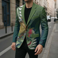 New Zealand Kea Bird Blazer With Maori Koru Fern LT05 - Polynesian Pride