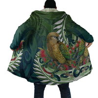 New Zealand Kea Bird Cloak With Maori Koru Fern - Polynesian Pride