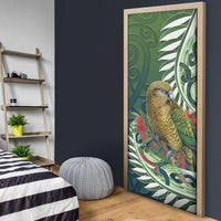 New Zealand Kea Bird Door Cover With Maori Koru Fern LT05 - Polynesian Pride