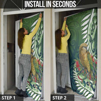 New Zealand Kea Bird Door Cover With Maori Koru Fern LT05 - Polynesian Pride