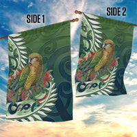 New Zealand Kea Bird Garden Flag With Maori Koru Fern LT05 - Polynesian Pride
