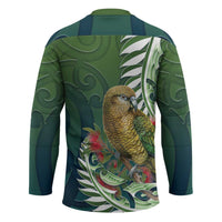 New Zealand Kea Bird Hockey Jersey With Maori Koru Fern - Polynesian Pride