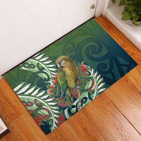 New Zealand Kea Bird Rubber Doormat With Maori Koru Fern LT05 - Polynesian Pride