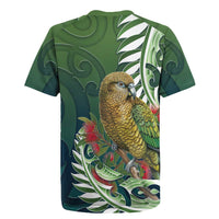 New Zealand Kea Bird Rugby Jersey With Maori Koru Fern LT05 - Polynesian Pride