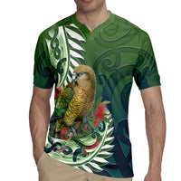 New Zealand Kea Bird Rugby Jersey With Maori Koru Fern LT05 - Polynesian Pride