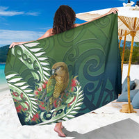 New Zealand Kea Bird Sarong With Maori Koru Fern - Polynesian Pride