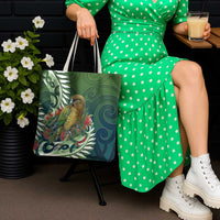 New Zealand Kea Bird Tote Bag With Maori Koru Fern LT05 - Polynesian Pride