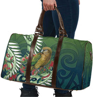 New Zealand Kea Bird Travel Bag With Maori Koru Fern LT05 - Polynesian Pride
