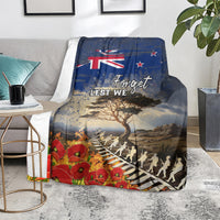 New Zealand ANZAC Day Blanket The Lonesome Pine With Soldier Fern LT05 - Polynesian Pride