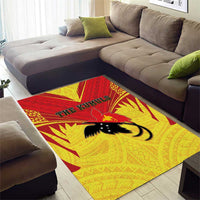 Papua New Guinea Rugby Area Rug Kumuls Heritage