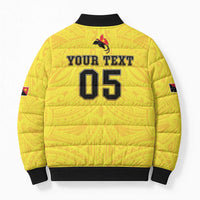 Papua New Guinea Rugby Custom Bomber Puffer Jacket Kumuls Heritage LT05 - Polynesian Pride