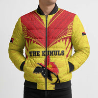 Papua New Guinea Rugby Custom Bomber Puffer Jacket Kumuls Heritage LT05 - Polynesian Pride