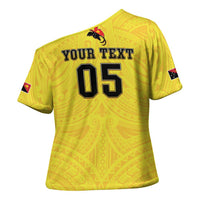 Papua New Guinea Rugby Custom Cross Shoulder Shirt Kumuls Heritage LT05 - Polynesian Pride