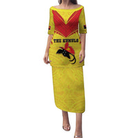 Papua New Guinea Rugby Custom Family Matching Puletasi and Hawaiian Shirt Kumuls Heritage
