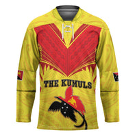 Papua New Guinea Rugby Custom Hockey Jersey Kumuls Heritage LT05 Unisex Yellow - Polynesian Pride