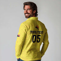 Papua New Guinea Rugby Custom Long Sleeve Polo Shirt Kumuls Heritage LT05 - Polynesian Pride