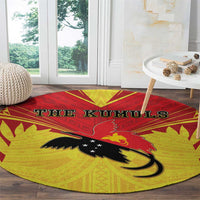 Papua New Guinea Rugby Round Carpet Kumuls Heritage LT05 - Polynesian Pride