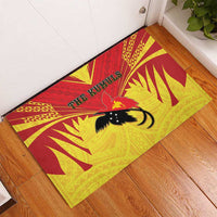 Papua New Guinea Rugby Rubber Doormat Kumuls Heritage LT05 - Polynesian Pride