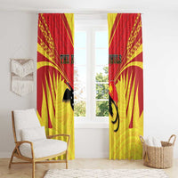 Papua New Guinea Rugby Window Curtain Kumuls Heritage LT05 - Polynesian Pride