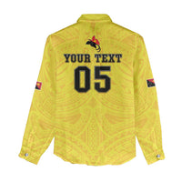 Papua New Guinea Rugby Custom Women Casual Shirt Kumuls Heritage LT05 - Polynesian Pride