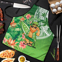 Aloha Hawaii St Patrick's Day Apron Polynesian Style LT05 Green - Polynesian Pride