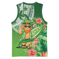 Aloha Hawaii St Patrick's Day Basketball Jersey Polynesian Style LT05 - Polynesian Pride