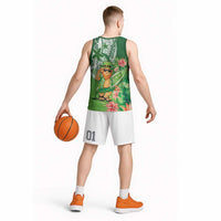 Aloha Hawaii St Patrick's Day Basketball Jersey Polynesian Style LT05 - Polynesian Pride
