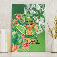 Aloha Hawaii St Patrick's Day Canvas Wall Art Polynesian Style LT05 Without Frame Green - Polynesian Pride
