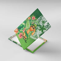 Aloha Hawaii St Patrick's Day Canvas Wall Art Polynesian Style LT05 With Frame Green - Polynesian Pride