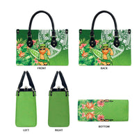 Aloha Hawaii St Patrick's Day Leather Bag Polynesian Style LT05 - Polynesian Pride
