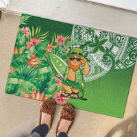 Aloha Hawaii St Patrick's Day Rubber Doormat Polynesian Style LT05 - Polynesian Pride