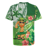 Aloha Hawaii St Patrick's Day Rugby Jersey Polynesian Style LT05 - Polynesian Pride