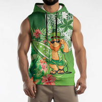 Aloha Hawaii St Patrick's Day Sleeveless Hoodie Polynesian Style LT05 - Polynesian Pride