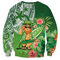 Aloha Hawaii St Patrick's Day Sweatshirt Polynesian Style LT05 - Polynesian Pride