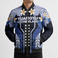 French Polynesia Tuamotu Archipelago Bomber Puffer Jacket Polynesian Pattern Unique Style LT05 - Polynesian Pride