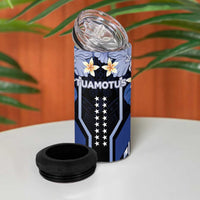 French Polynesia Tuamotu Archipelago 4 in 1 Can Cooler Tumbler Polynesian Pattern Unique Style LT05 - Polynesian Pride