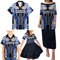 French Polynesia Tuamotu Archipelago Family Matching Puletasi and Hawaiian Shirt Polynesian Pattern Unique Style LT05 - Polynesian Pride