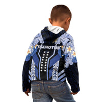 French Polynesia Tuamotu Archipelago Kid Hoodie Polynesian Pattern Unique Style LT05 - Polynesian Pride