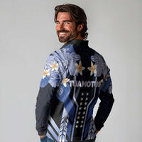 French Polynesia Tuamotu Archipelago Long Sleeve Polo Shirt Polynesian Pattern Unique Style LT05 - Polynesian Pride