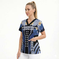 French Polynesia Tuamotu Archipelago Scrub Top Polynesian Pattern Unique Style LT05 - Polynesian Pride