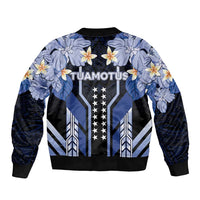 French Polynesia Tuamotu Archipelago Sleeve Zip Bomber Jacket Polynesian Pattern Unique Style LT05 - Polynesian Pride