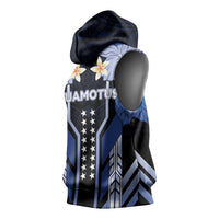 French Polynesia Tuamotu Archipelago Sleeveless Hoodie Polynesian Pattern Unique Style LT05 - Polynesian Pride