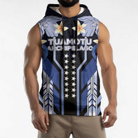 French Polynesia Tuamotu Archipelago Sleeveless Hoodie Polynesian Pattern Unique Style LT05 - Polynesian Pride