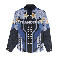 French Polynesia Tuamotu Archipelago Women Casual Shirt Polynesian Pattern Unique Style LT05 - Polynesian Pride