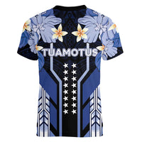 French Polynesia Tuamotu Archipelago Women V-Neck T-Shirt Polynesian Pattern Unique Style LT05 - Polynesian Pride