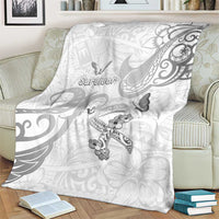 Brain Cancer Awareness Blanket Ribbon Polynesian Pattern LT05 - Polynesian Pride