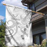 Brain Cancer Awareness Garden Flag Ribbon Polynesian Pattern LT05 - Polynesian Pride