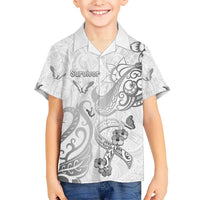 Personalised Brain Cancer Awareness Hawaiian Shirt Ribbon Polynesian Pattern LT05 - Polynesian Pride