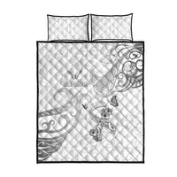 Brain Cancer Awareness Quilt Bed Set Ribbon Polynesian Pattern LT05 - Polynesian Pride